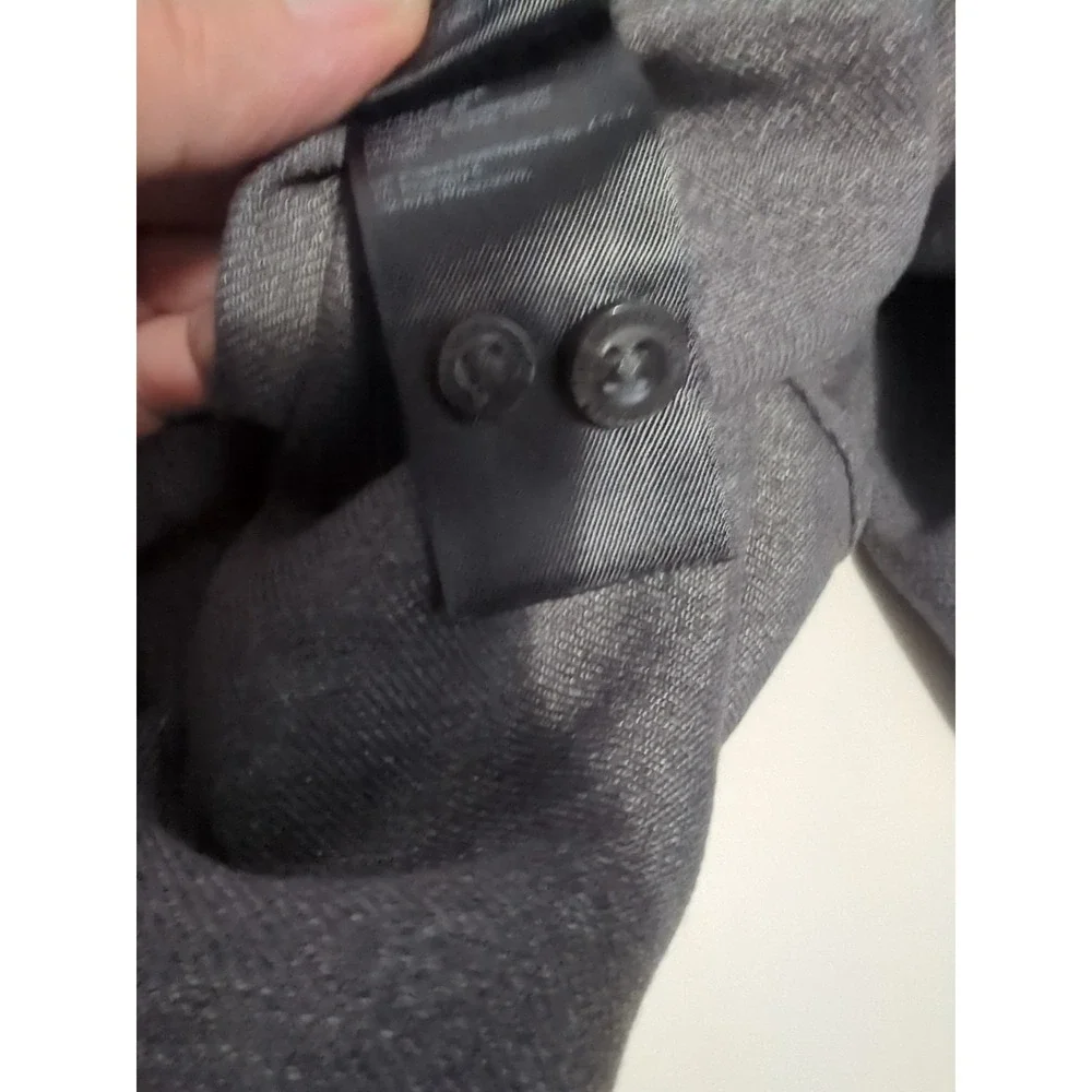 The North Face Thermo Core Shirt Twill Gray M Outdoor Casual Long Sleeve Pocket